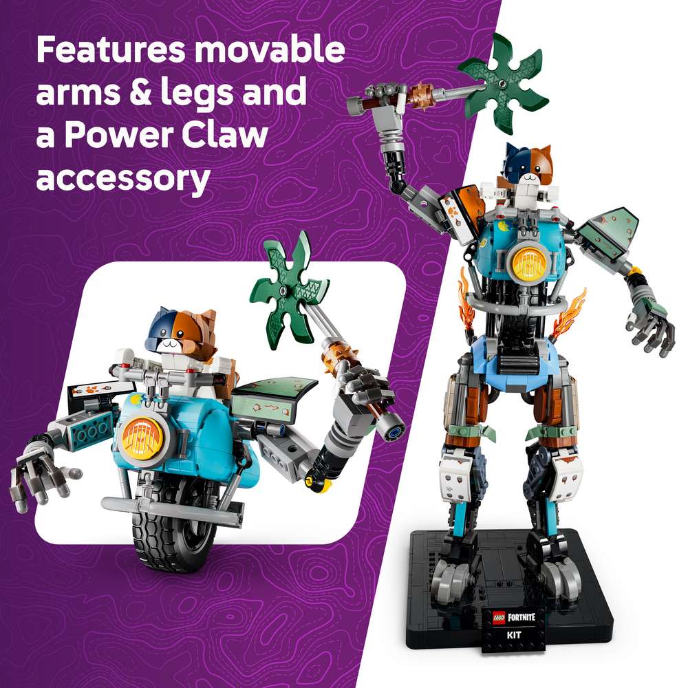 LEGO Fortnite KIT 77081 - captioned product view. 1230 pieces. Ages 12+.