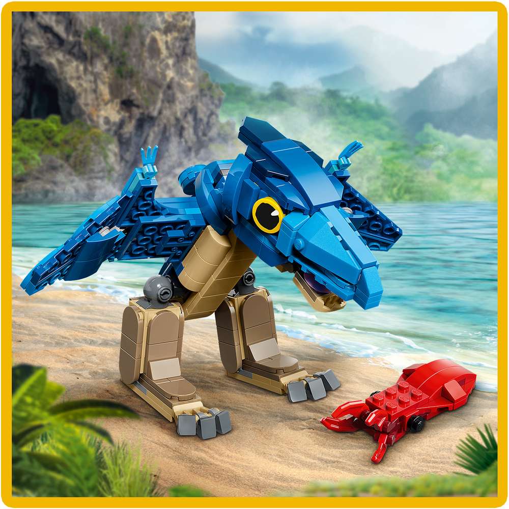LEGO Jurassic World Baby Dinosaur: Pteranodon 77977 - close-up detail of the finished build. 373 pieces. Ages 7+.
