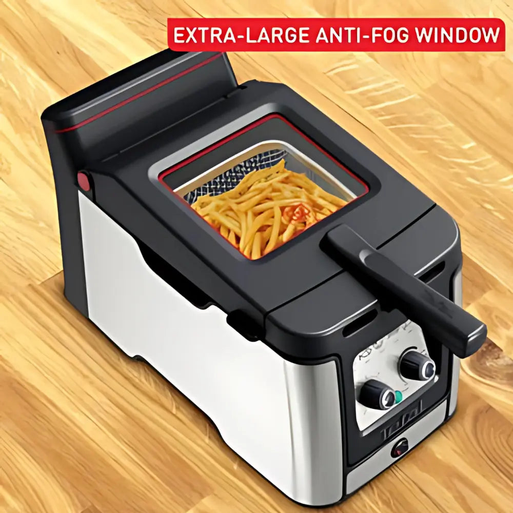 Tefal Clear Duo 3.5 Litre Deep Fryer - Stainless Steel | FR600DGO