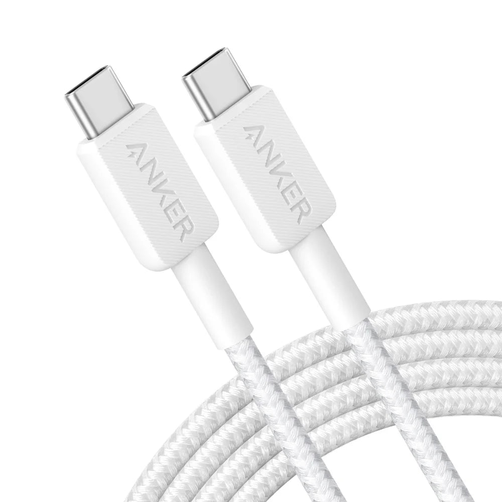 Anker 322 USB C to USB C Charging Cable 1.8 Metre - White | A81F6G21