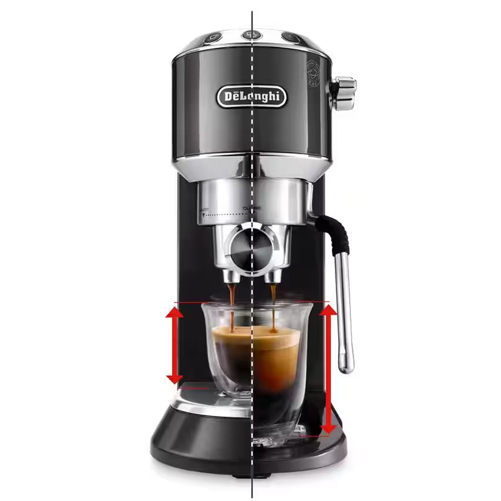 Delonghi New Dedica Arte Manual Espresso Coffee Machine - Grey | EC885.GY