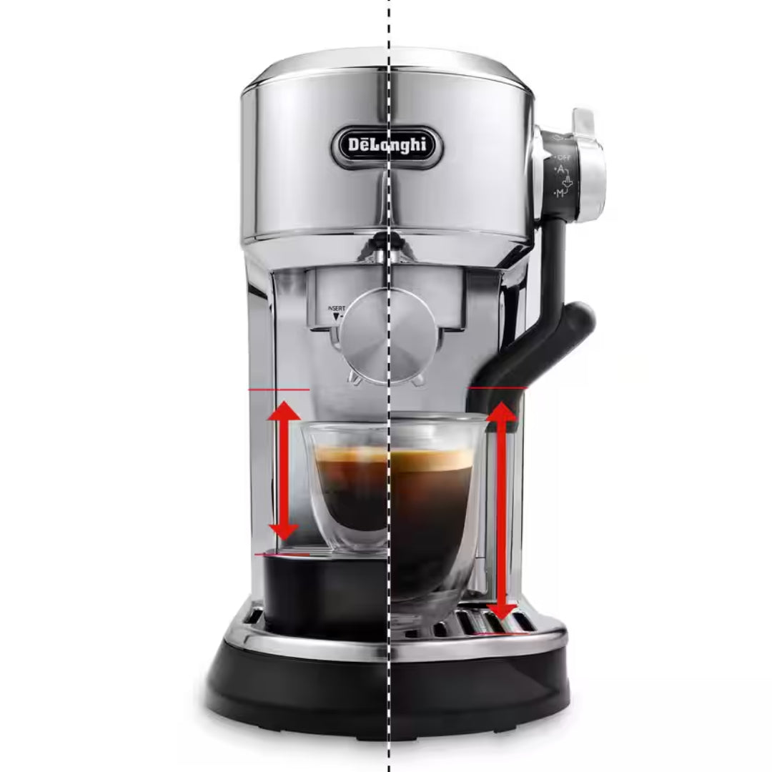 Delonghi Dedica Maestro Plus Manual Espresso Coffee Maker - Stainless Steel | EC950.M