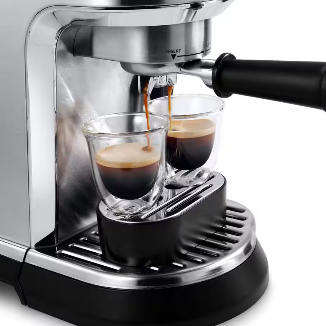 Delonghi Dedica Maestro Plus Manual Espresso Coffee Maker - Stainless Steel | EC950.M