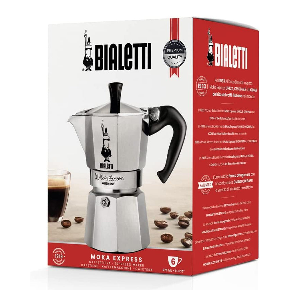 Bialetti Moka Express 6 Cup Coffee Maker | ME6