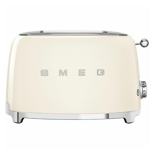Smeg 50's Retro Style Aesthetic 2 Slice Toaster - Cream | TSF01CRUK