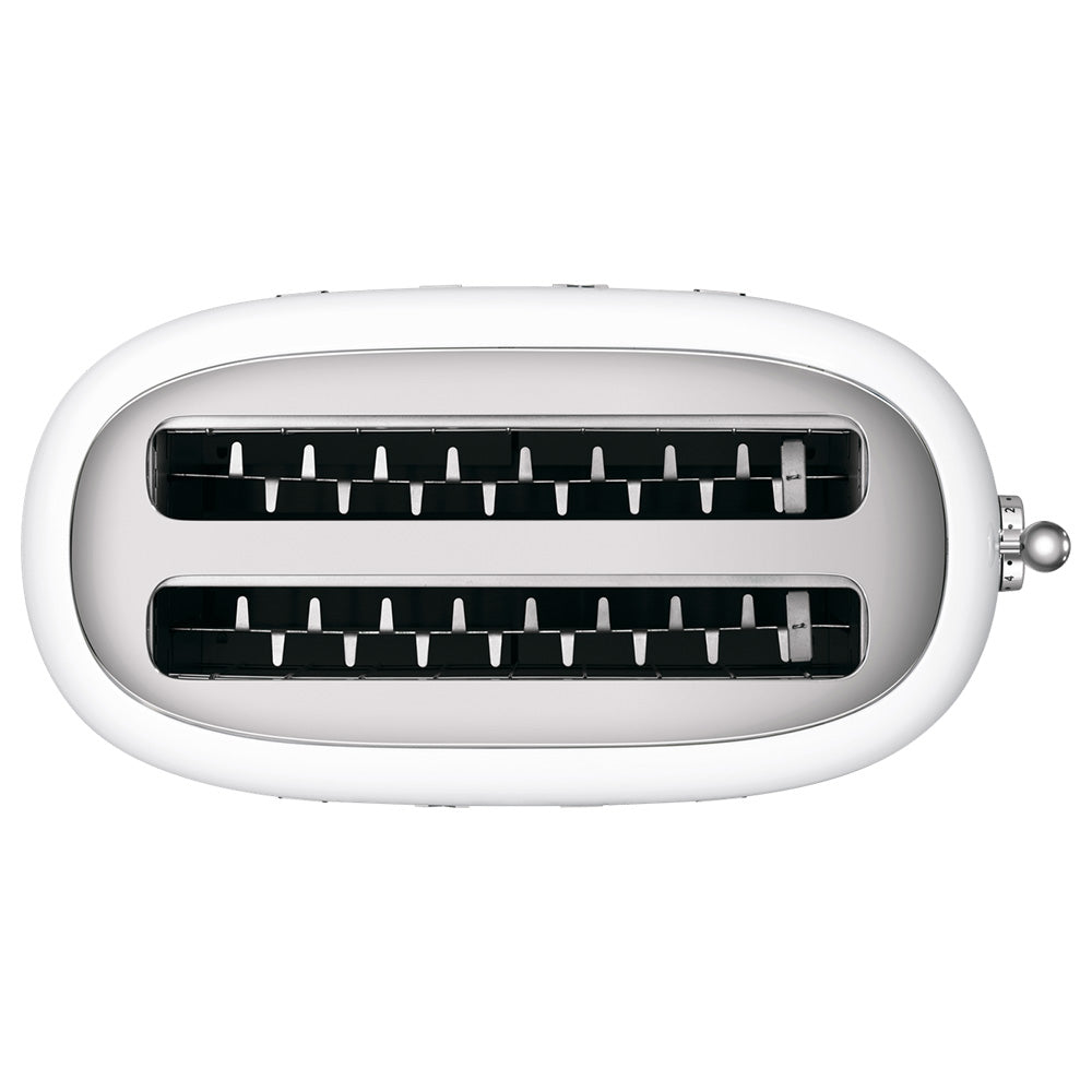 Smeg 50's Retro Style Aesthetic 2 Slice Toaster - White | TSF01WHUK