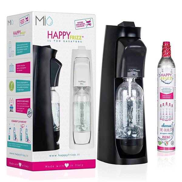 Happy Frizz Mio Sparkling Water Maker - Black | Soda