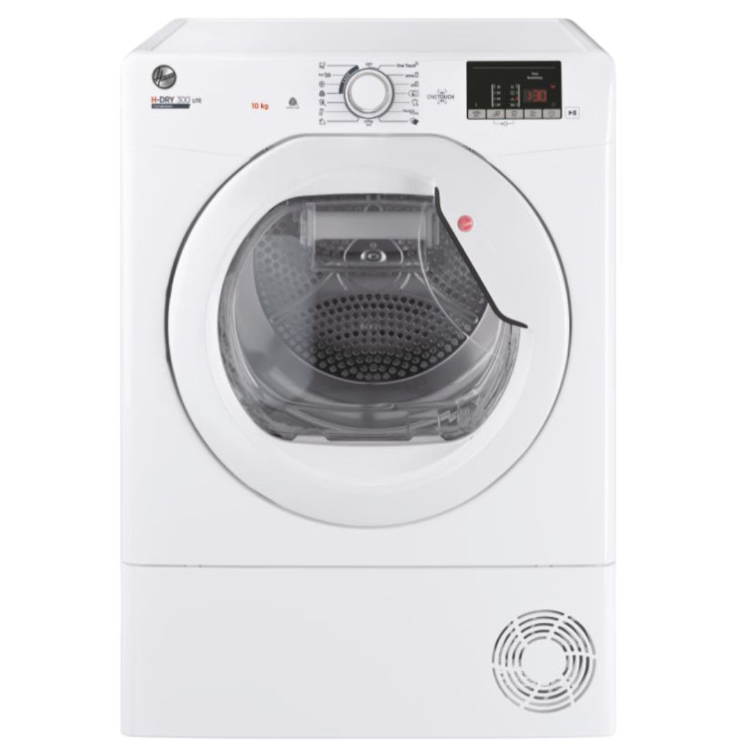 Hoover Aquavision H-Dry 300 10 kg Condenser Tumble Dryer - White | HLEC10DE-80