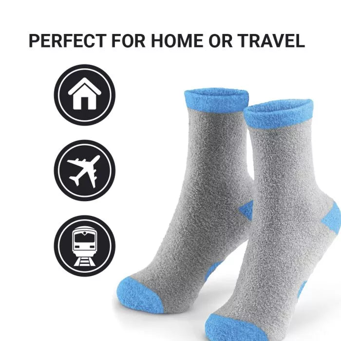 Go Travel Everyday Fluffy Sockzzz Socks - Blue | 807.102