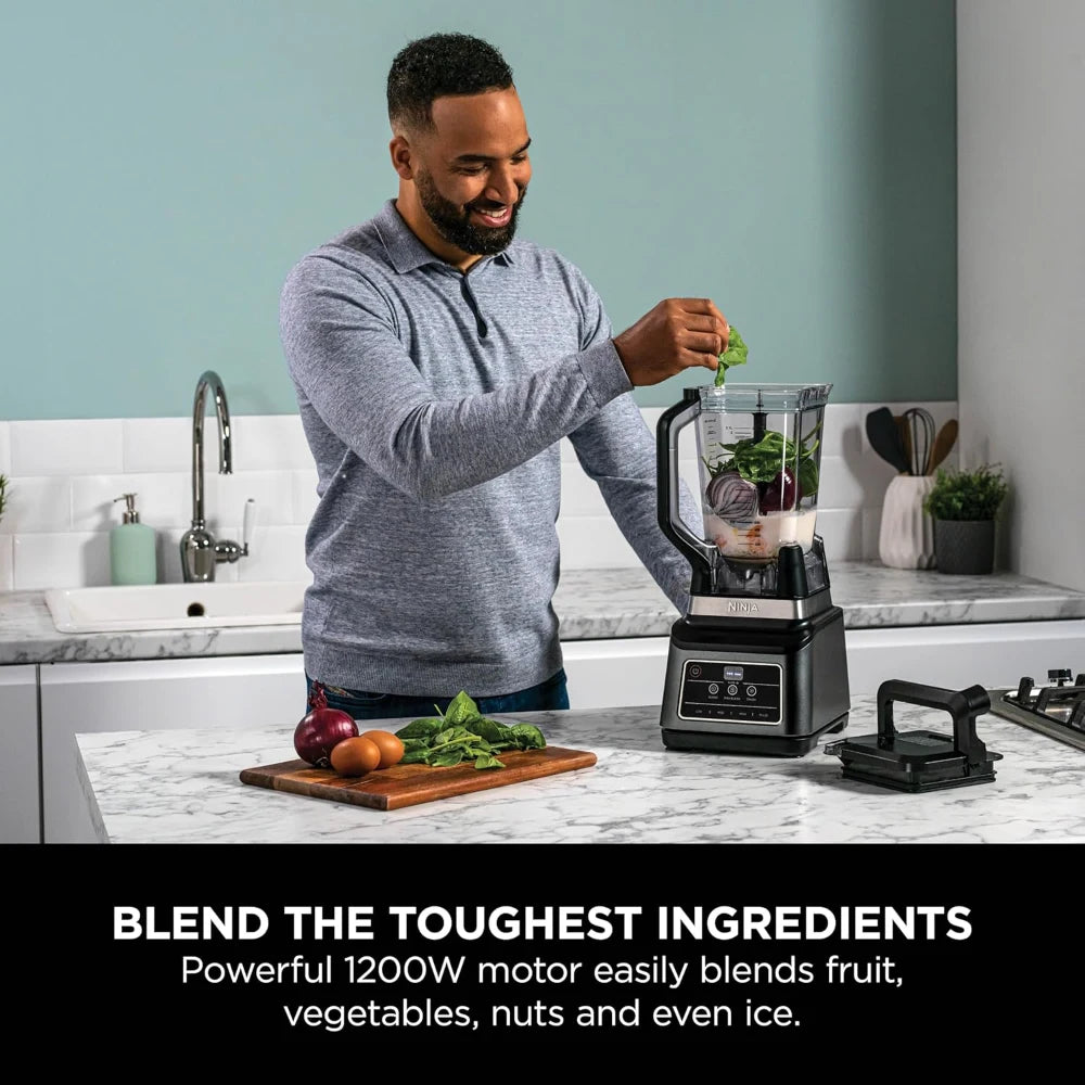 NINJA 2-in-1 Blender 1200W - Black & Silver | BN750UK