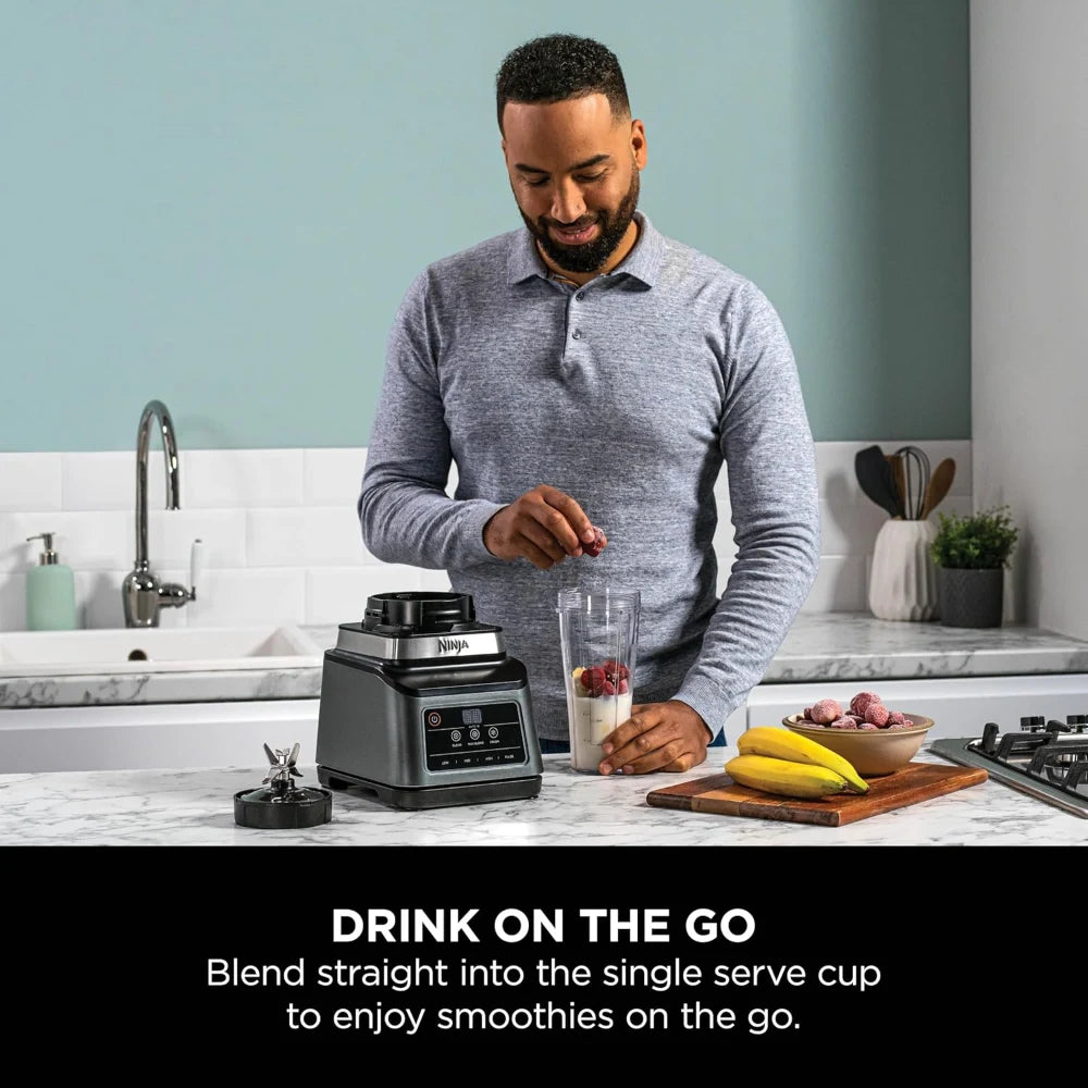 NINJA 2-in-1 Blender 1200W - Black & Silver | BN750UK