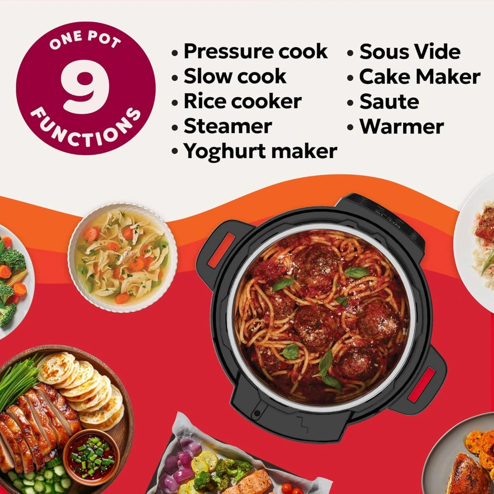 Instant Pot Duo Plus with Whisperquiet Multi Cooker 5.7 Litre - Black | 112-3079-01-UK