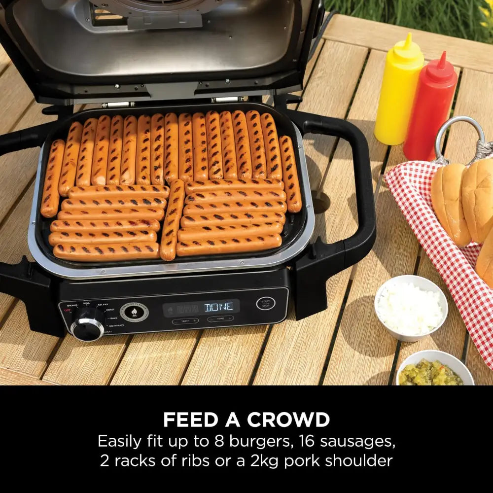 Ninja Woodfire Electric BBQ Grill & Smoker and Air Fryer | OG701UK