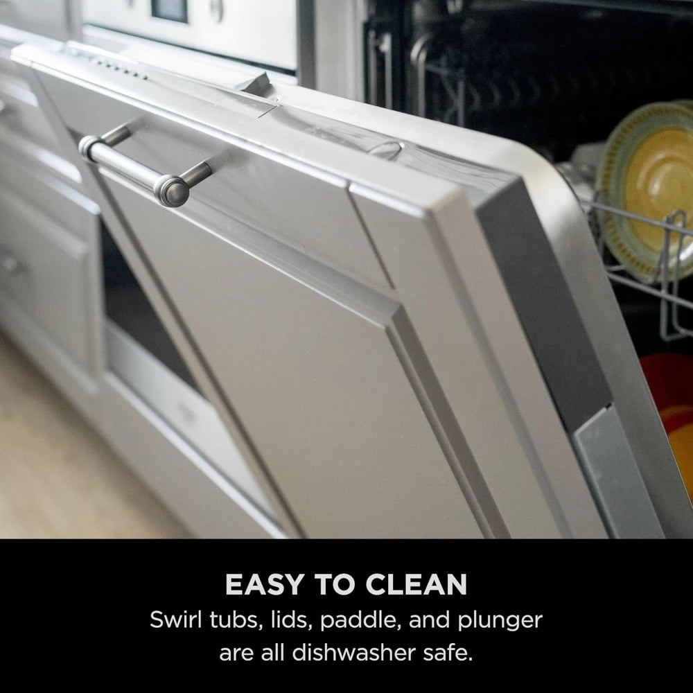 Ninja Swirl by CREAMi 13 in 1 Soft Serve and Ice Cream Maker - Platinum Silver | NC701UK