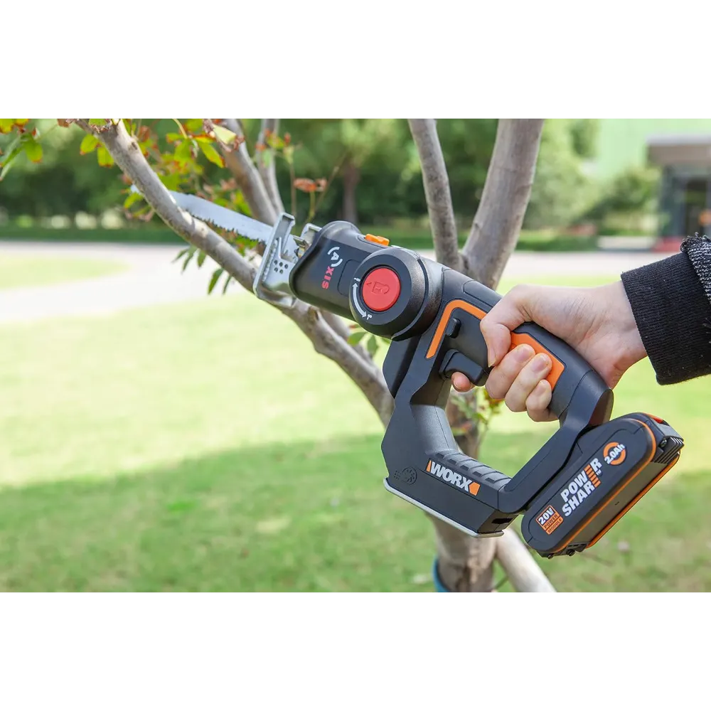 Worx Cordless 2 in 1 Axis Jigsaw / Reciprocating Saw 20v Kit | WX550.2