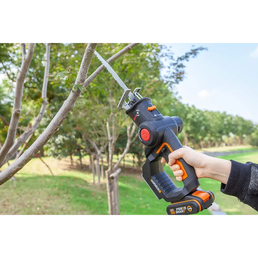 Worx Cordless 2 in 1 Axis Jigsaw / Reciprocating Saw 20v Kit | WX550.2