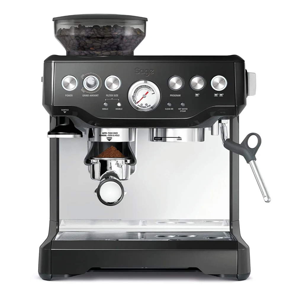 Sage The Barista Express Bean To Cup Coffee Machine - Black Truffle | SES875BTR2GUK1