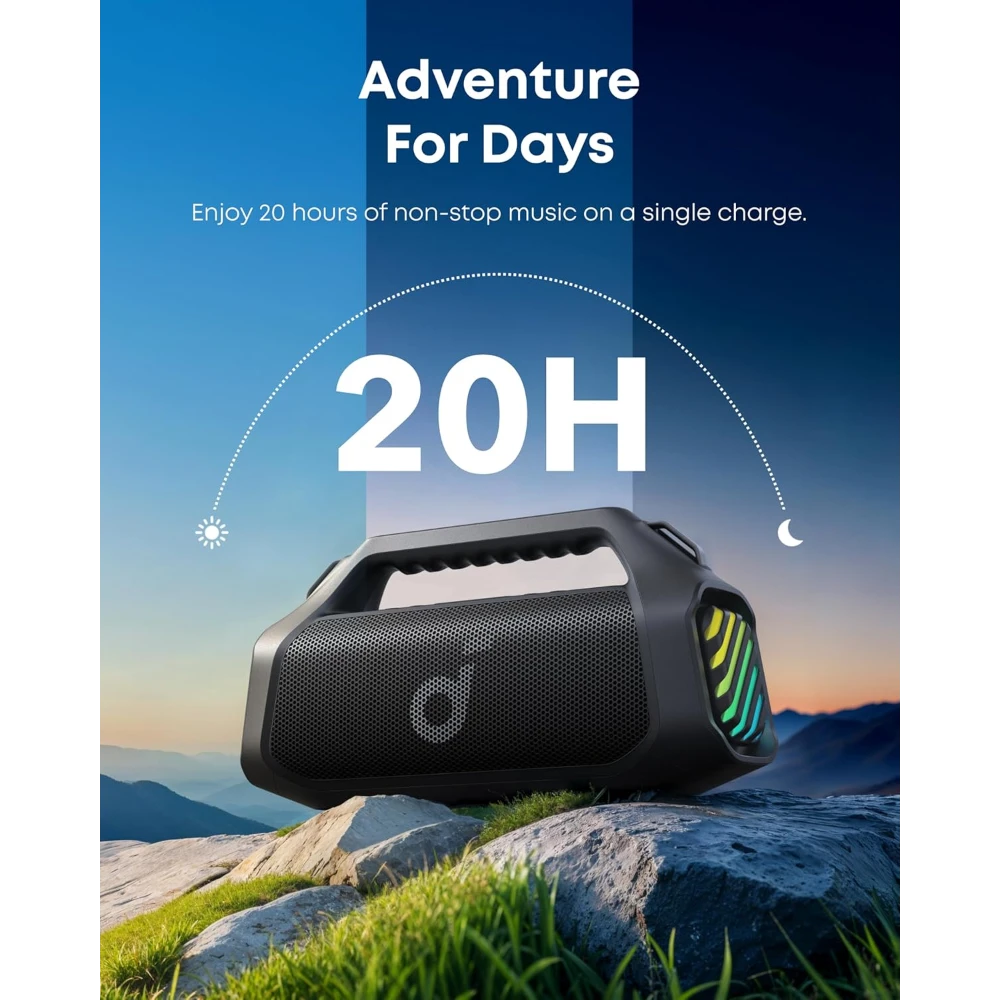 Soundcore Boom 2 Pro 2.1 Portable Wireless Bluetooth Speaker 140W - Black | A3134A11