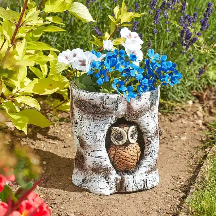Smart Garden Owl Log Planter | 5071040