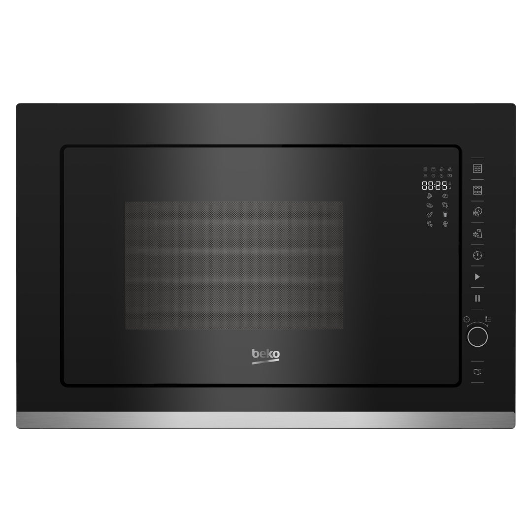 Beko Built In Microwave with Grill 900w 25 Litre - Black | BMGB25333X