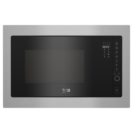Beko 25 Litre Built In Microwave Grill - Stainless Steel / Black | BMGB25332BG
