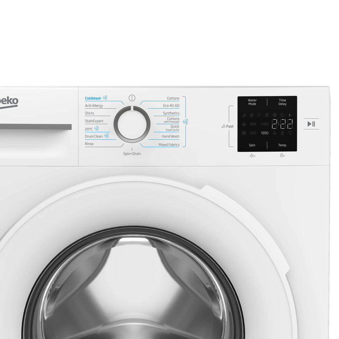 Beko Energy Spin 10kg 1400 Spin Washing Machine - White | B3W31041W