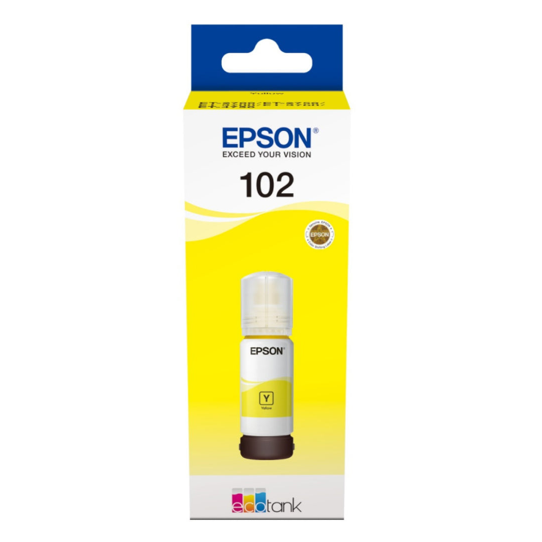 Epson 102 EcoTank Printer Ink Bottle 70ml - Yellow | C13T03R440