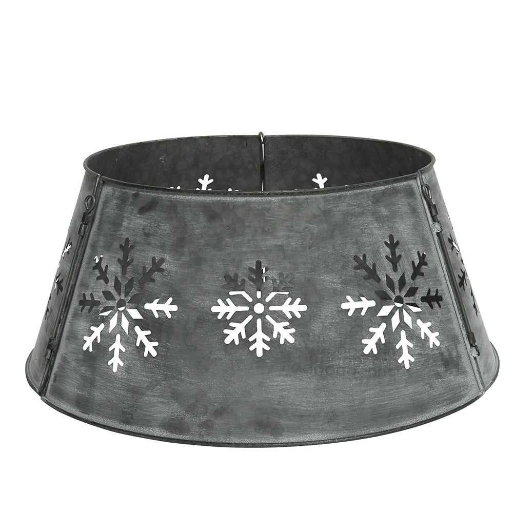 Kaemingk Silver Metal Christmas Tree Skirt -71cm x 28cm | 9920464