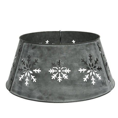 Kaemingk Silver Metal Christmas Tree Skirt -71cm x 28cm | 9920464