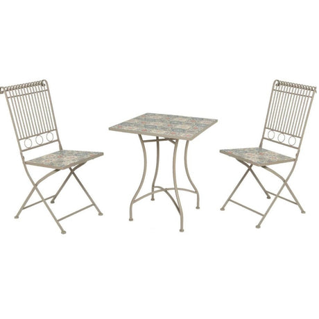Kaemingk Seville Mosaic 3 Piece Bistro Garden Set | 241464