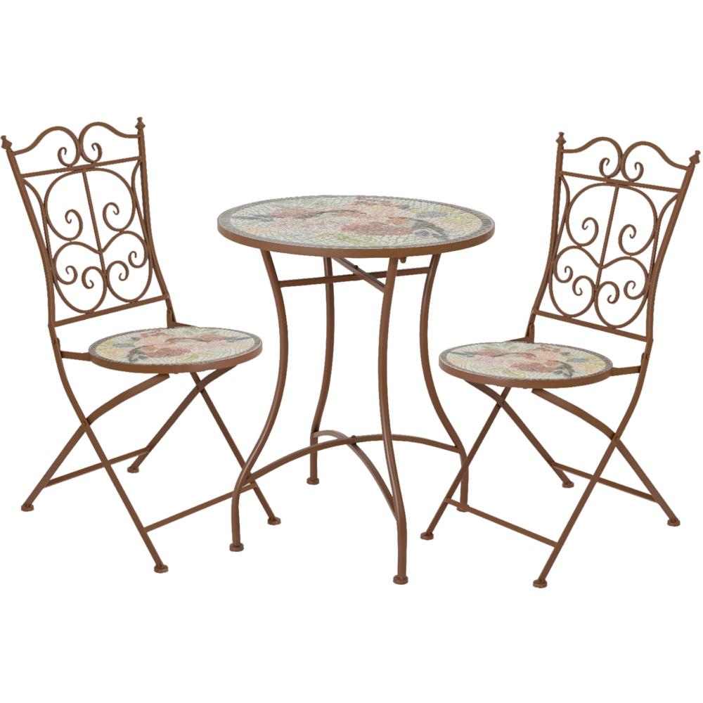 Lyon Mosaic 3 Piece Bistro Garden Set | 300958