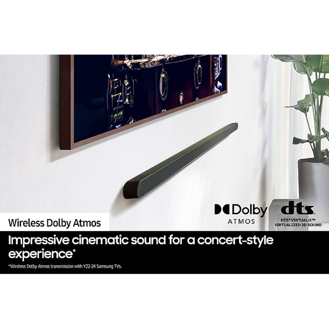 Samsung S800D Ultra Slim Lifestyle Soundbar with Subwoofer with Dolby Atmos - Black | HW-S800D/XU