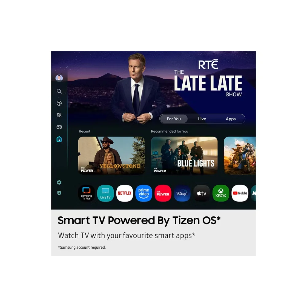 Samsung U8000F 55 Inch Crystal UHD Smart TV (2025) | UE55U8000FKXXU