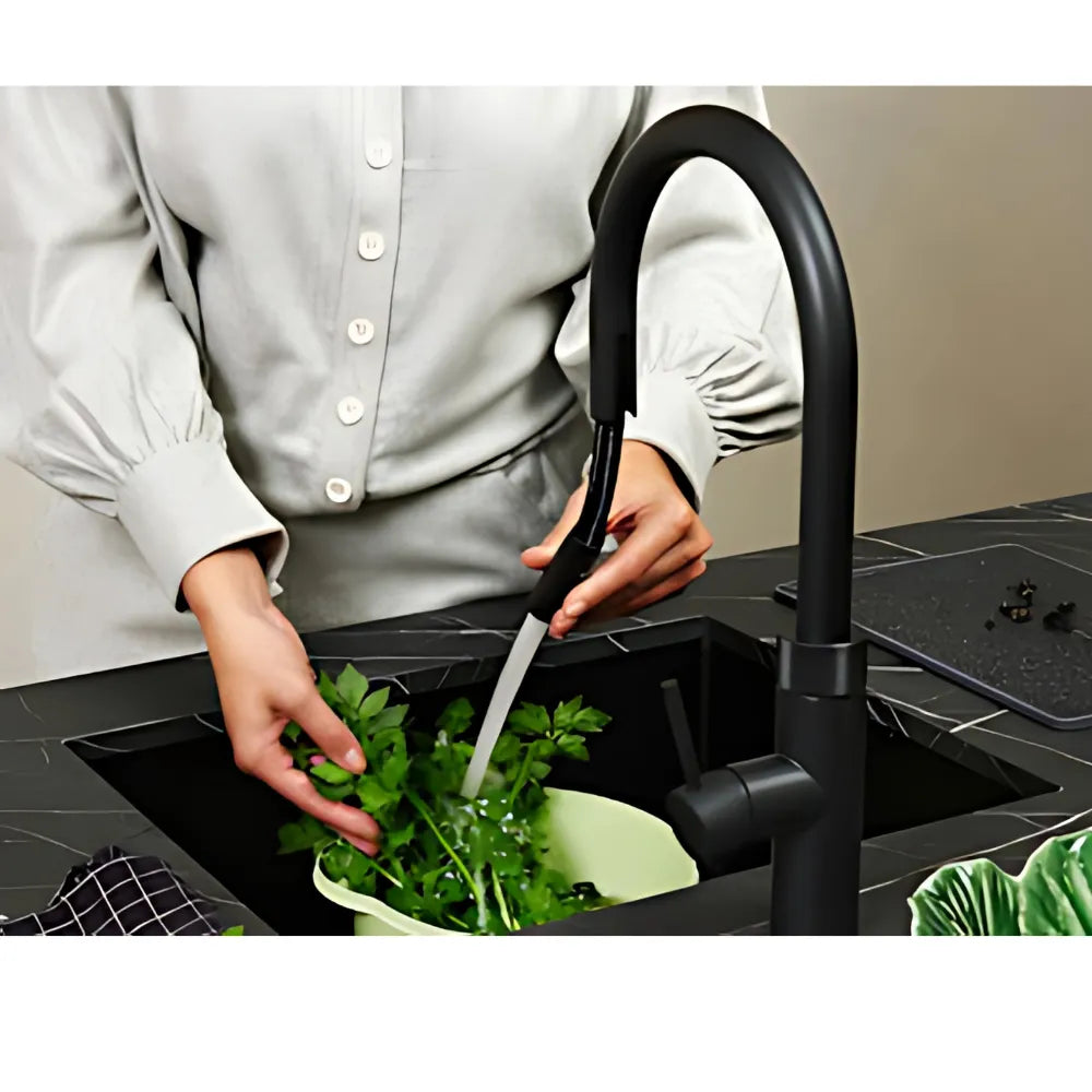 Quooker PRO3 Flex Boiling Water Kitchen Tap - Black | 3XBLK