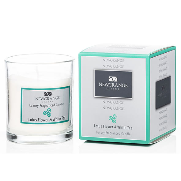 Newgrange Living Luxury Candle - Lotus and White Tea