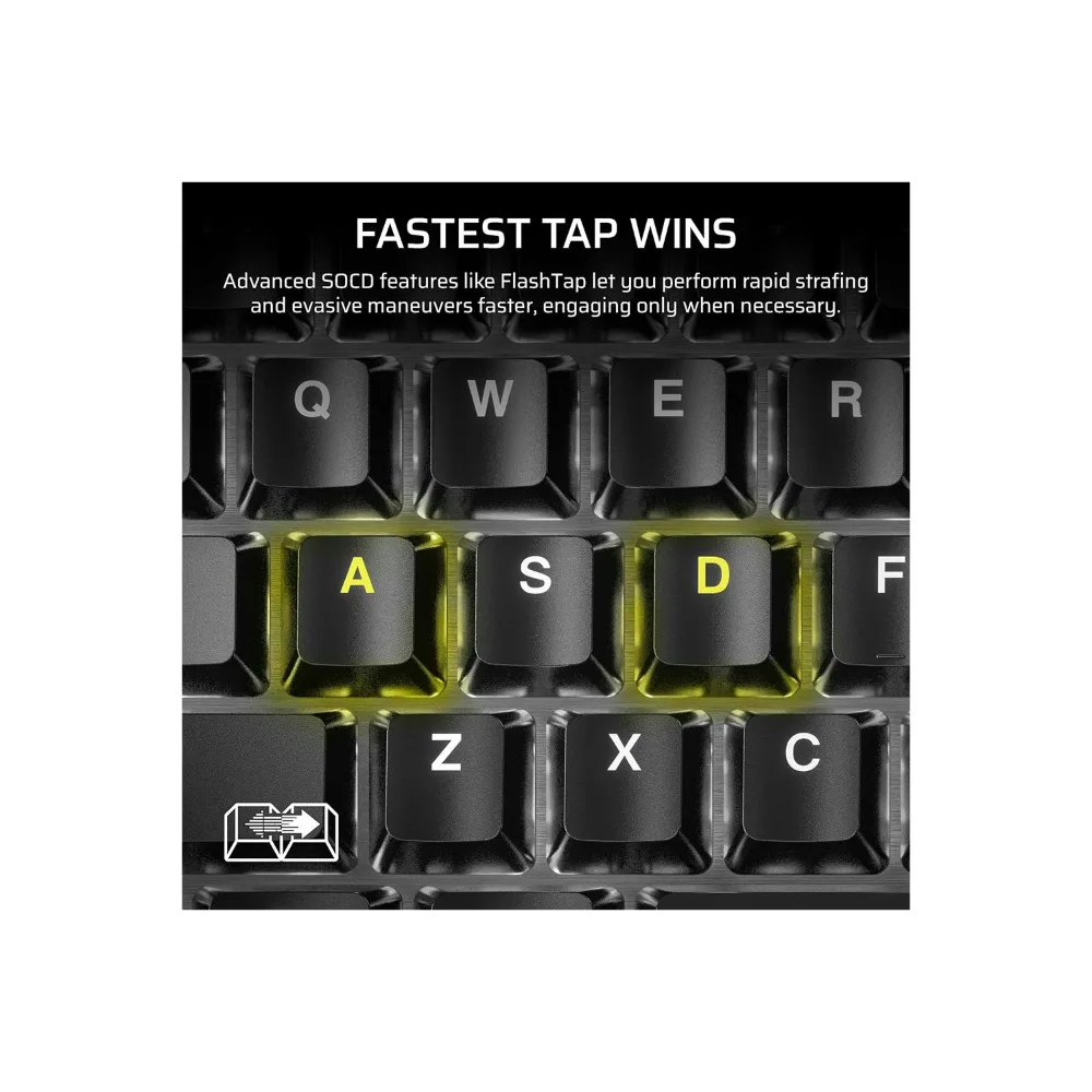 CORSAIR K70 CORE TKL RGB Mechanical Gaming Keyboard - Black | 106-CH-911911E-UK