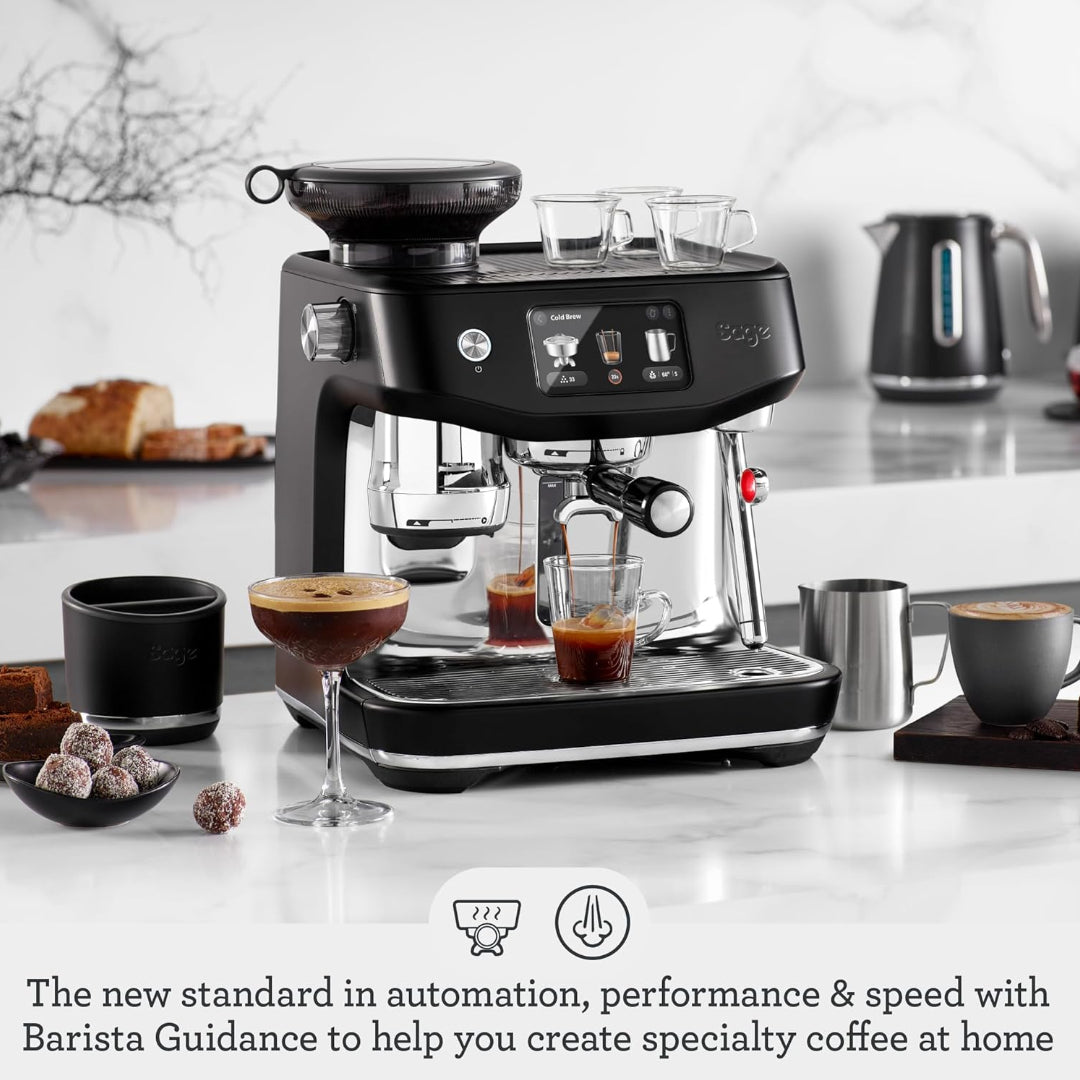 Sage Oracle Jet Bean to Cup Coffee Machine - Black Truffle | SES985BTR4GUK1