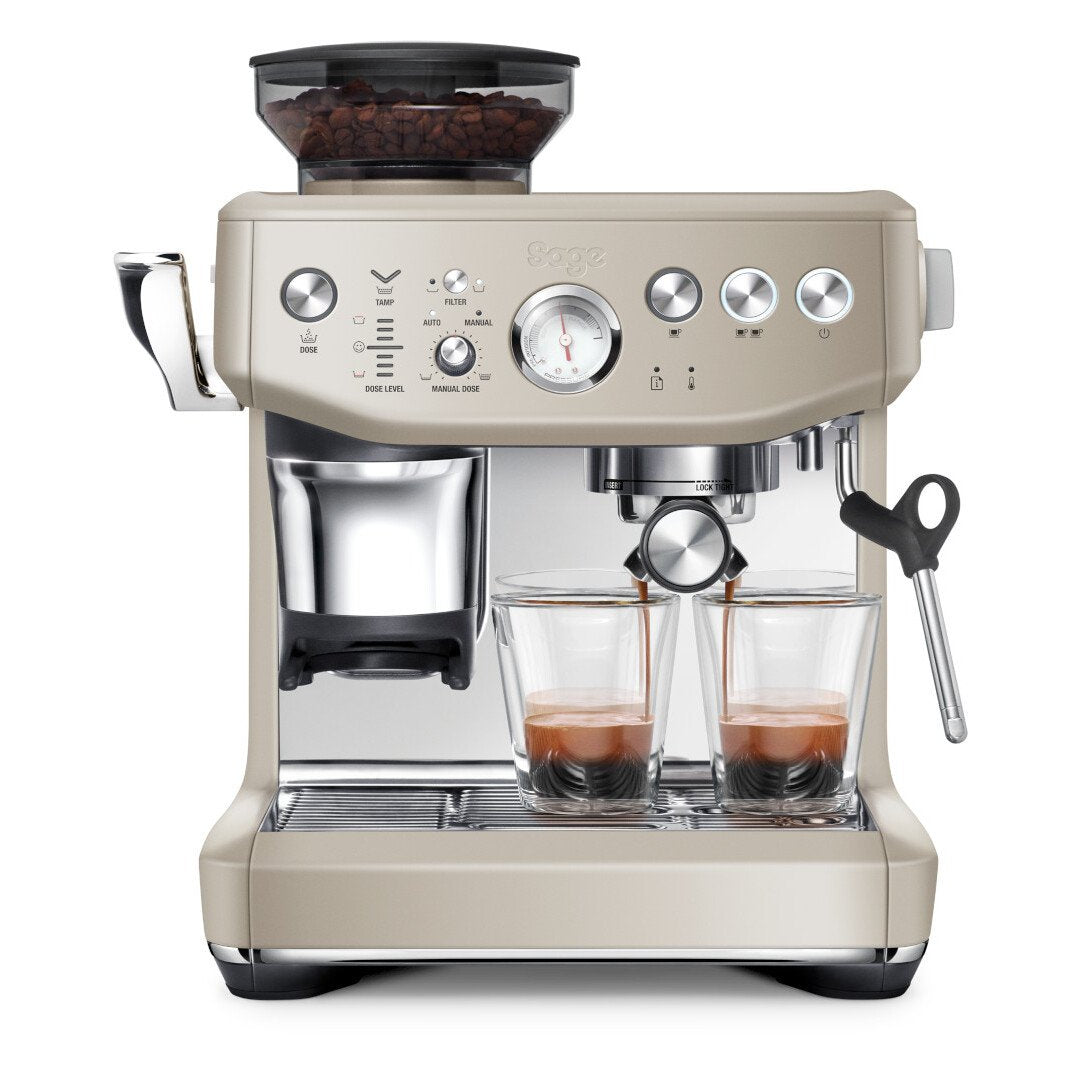 Sage The Barista Express Impress Coffee Machine - Almond Nougat | SES876ALM4GUK1