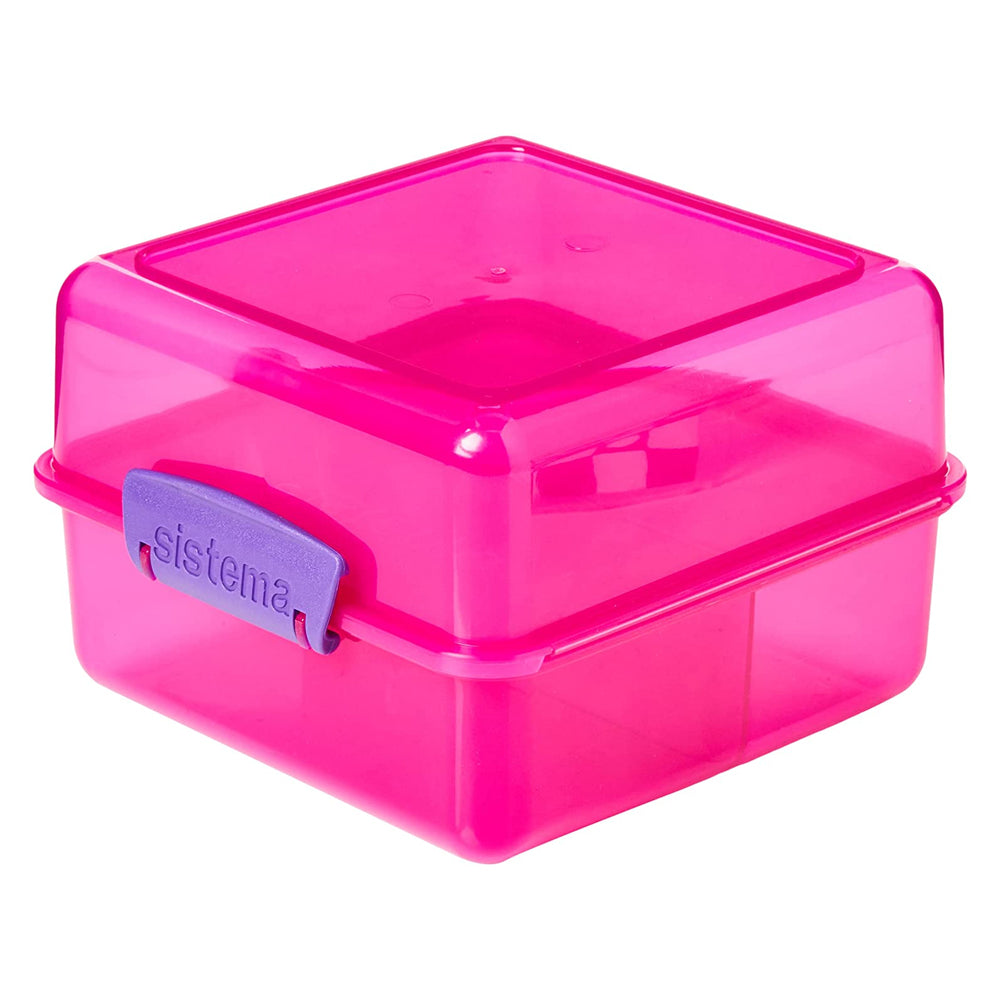 Sistema Itsy Bitsy Lunch Box Cube - Pink | 31735