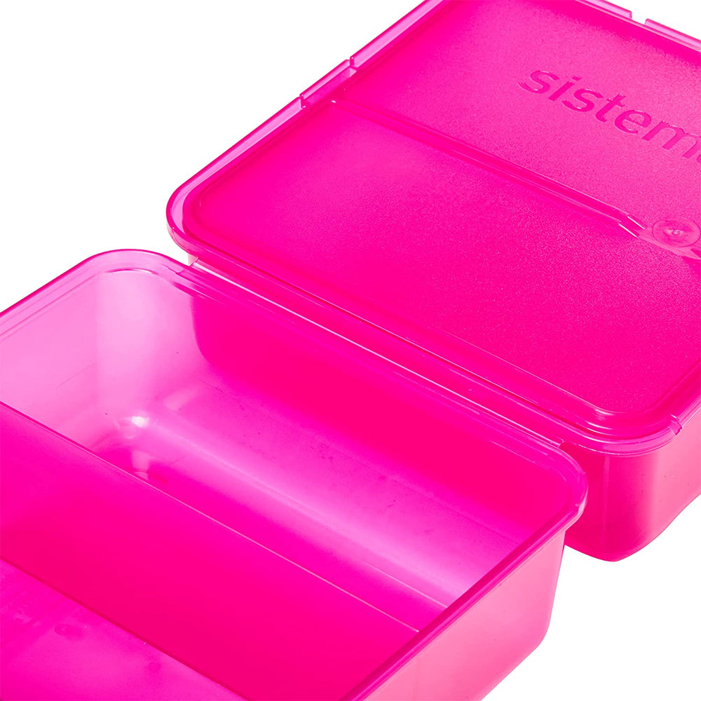 Sistema Itsy Bitsy Lunch Box Cube - Pink | 31735