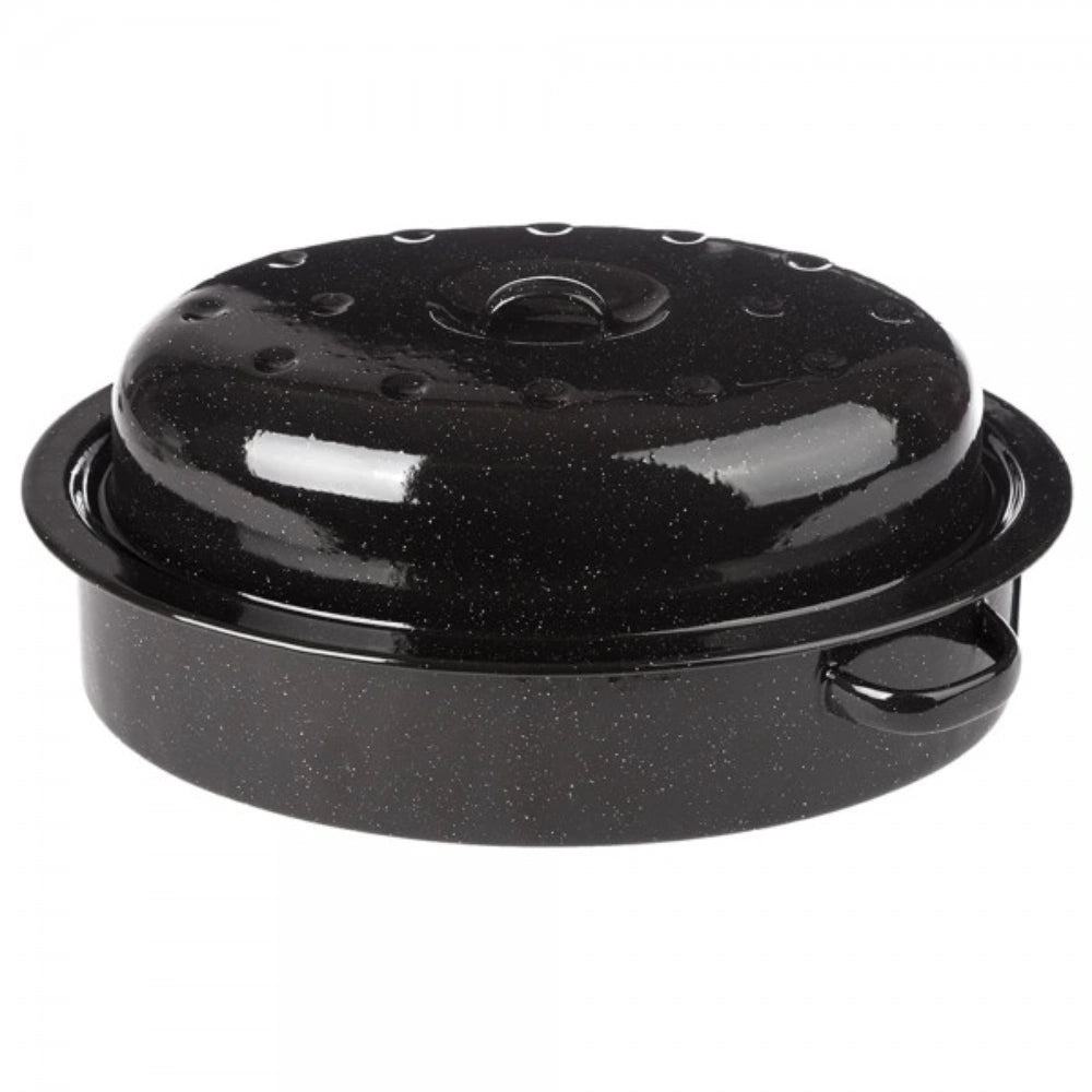 Falcon 30cm Enamel Covered Roaster - Black 