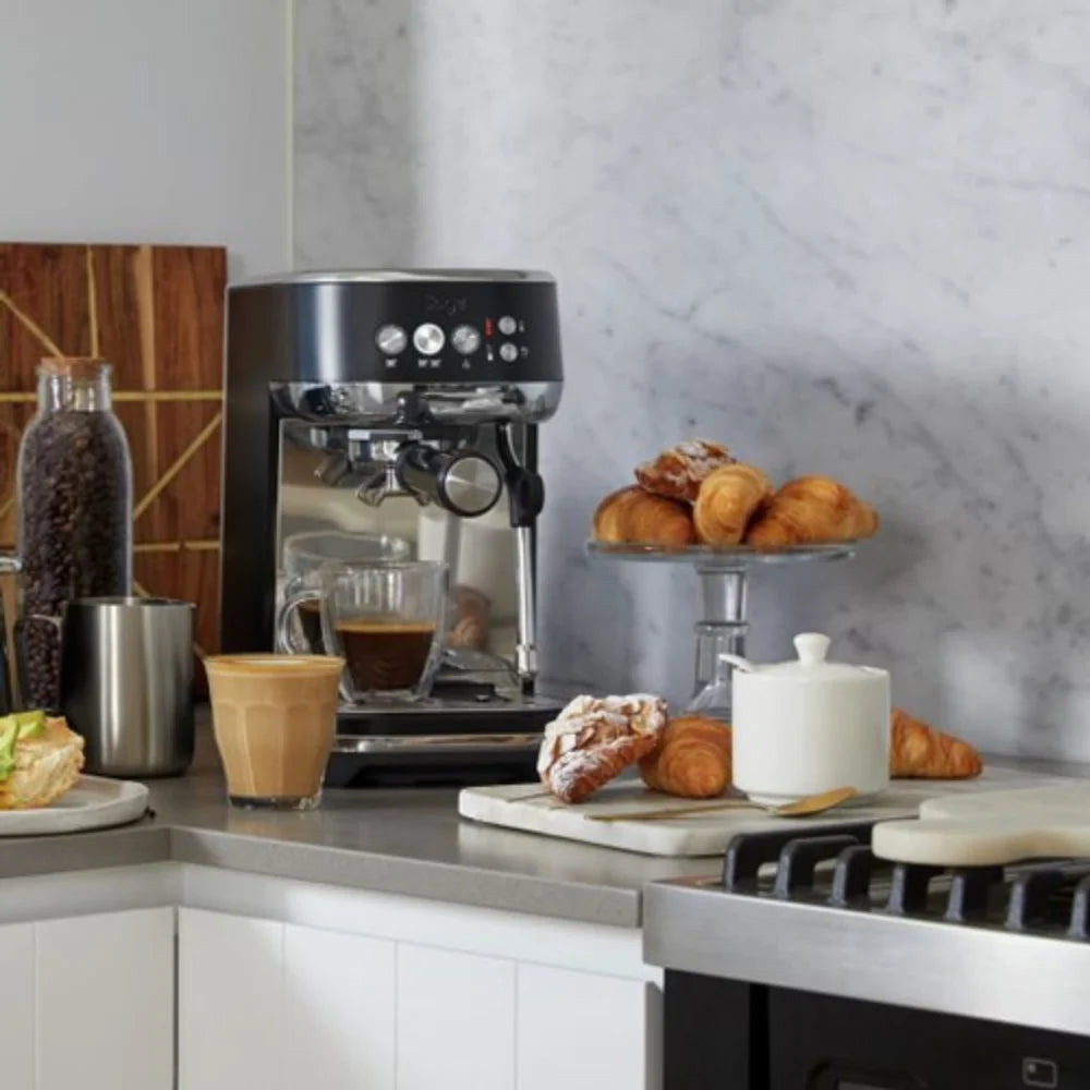 Sage Bambino Plus Espresso Coffee Machine - Black Truffle | SES500BTR4GUK1