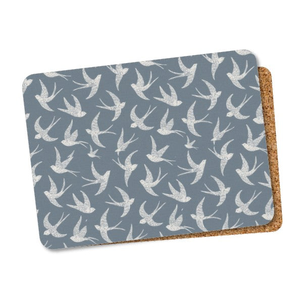 Steelex Coasters Set of 6 - Blue Swallow | TM1014C