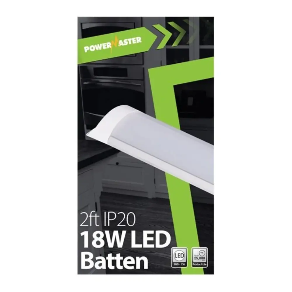 Powermaster 24 Inch ( 2 Foot ) 18 Watt LED Slimline Batten 1440 Lumens | 1833-40