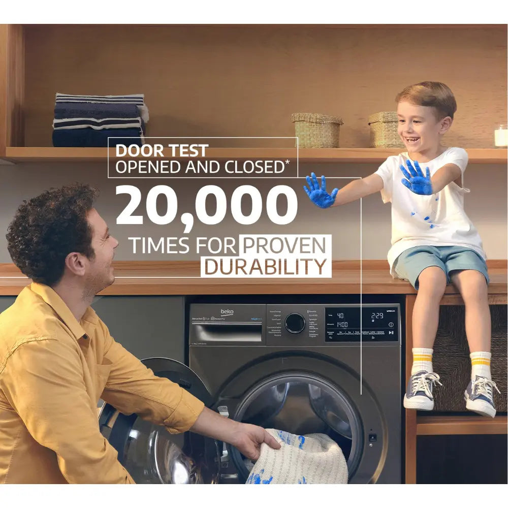 Beko 7kg 1200 Spin Washing Machine - Silver | BM1WT3721S