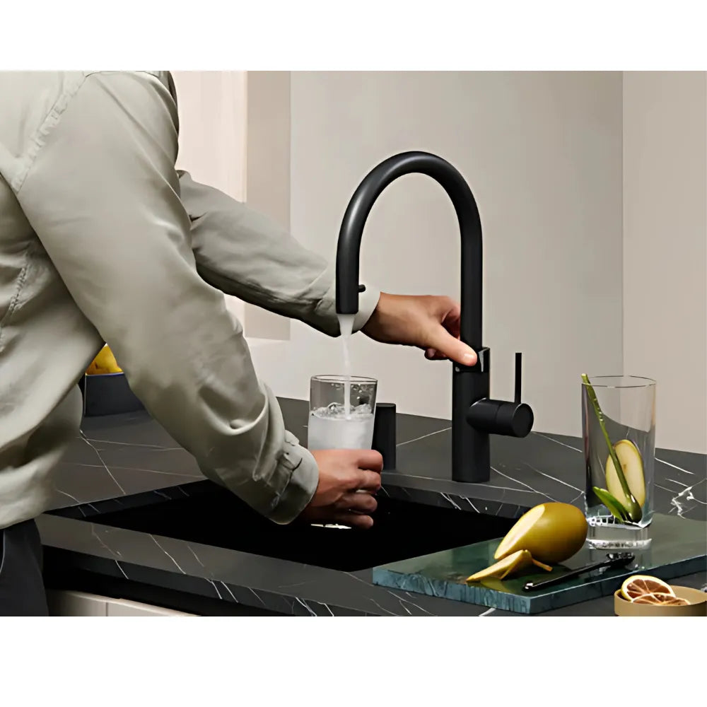 Quooker PRO3 Flex Boiling Water Kitchen Tap - Black | 3XBLK