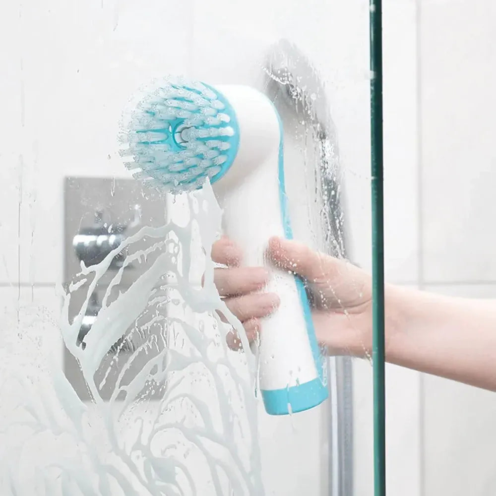 JML Scrub Buddi Electric Cleaning Brush - White and Blue | A002330