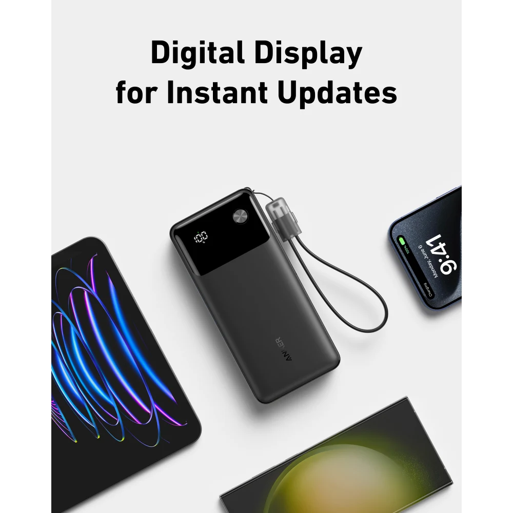 Anker Power Bank 30W 20,000mah - Black | A1384H11