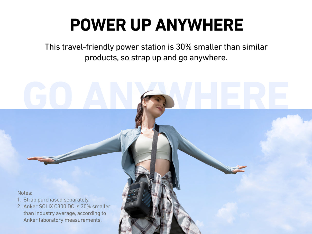 Anker Solix C300X DC Portable Power Station ( Backup Battery ) 300W | A1728011