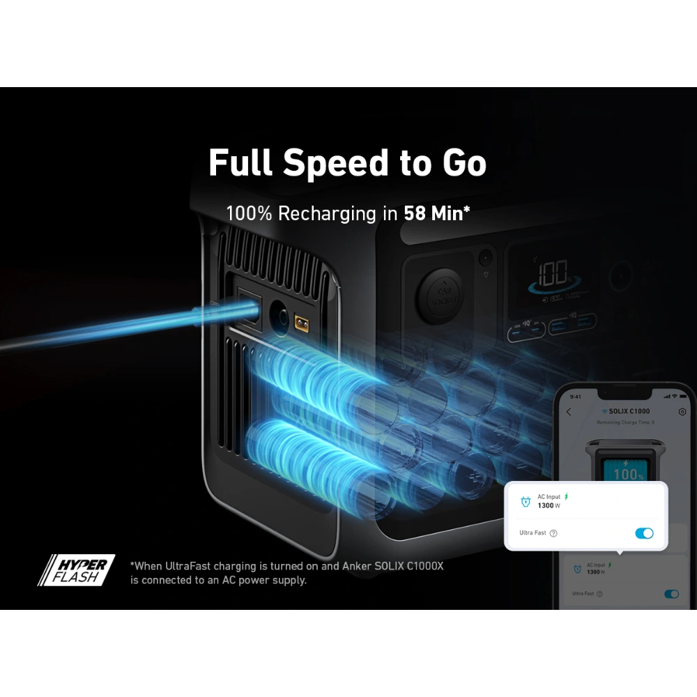 Anker Solix C1000 Portable Power Station | A1761211